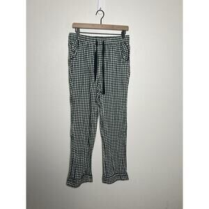Women's Black and White Checkered Pajama Pants